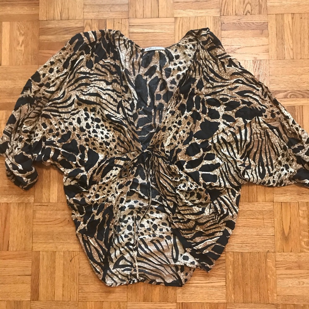 Novella Royale Brown Budapest Print Alex Top Small